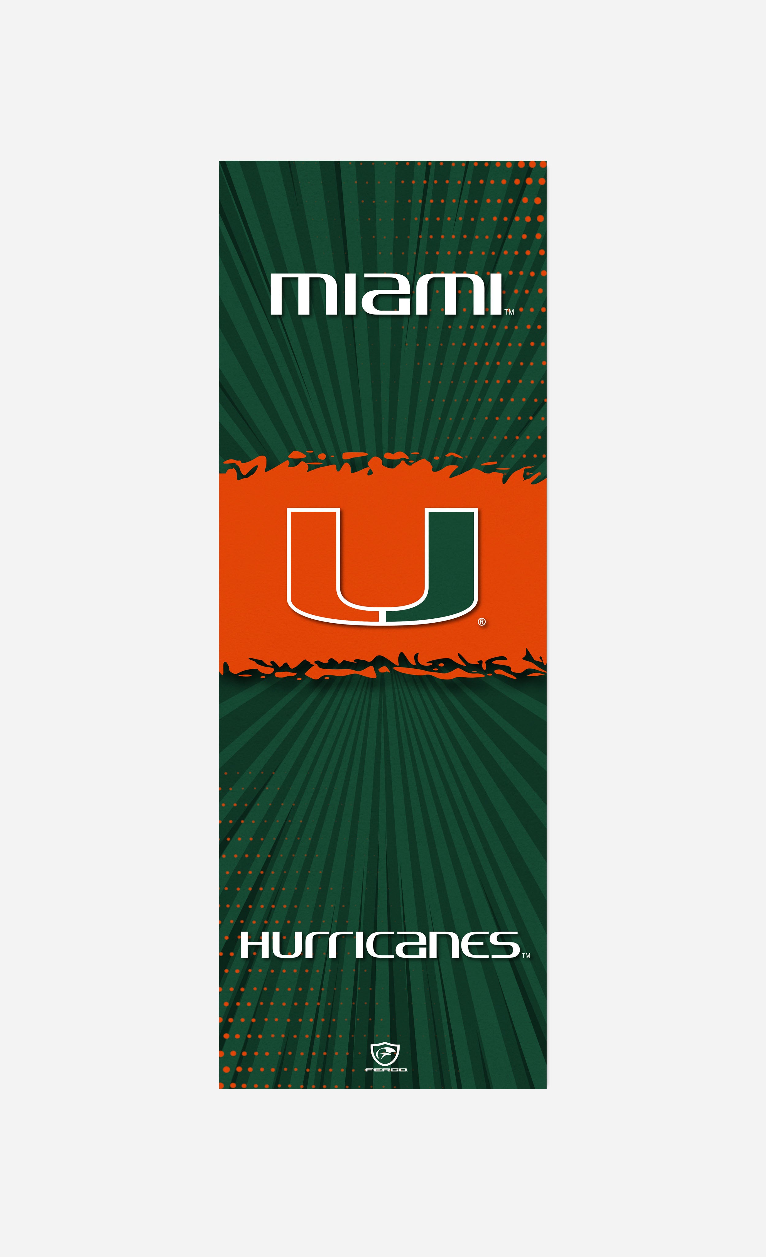 Miami Hurricanes Exercise Yoga Fitness Mat