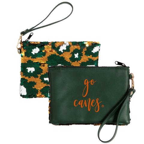 Miami Hurricanes Claire Clutch Wristlet