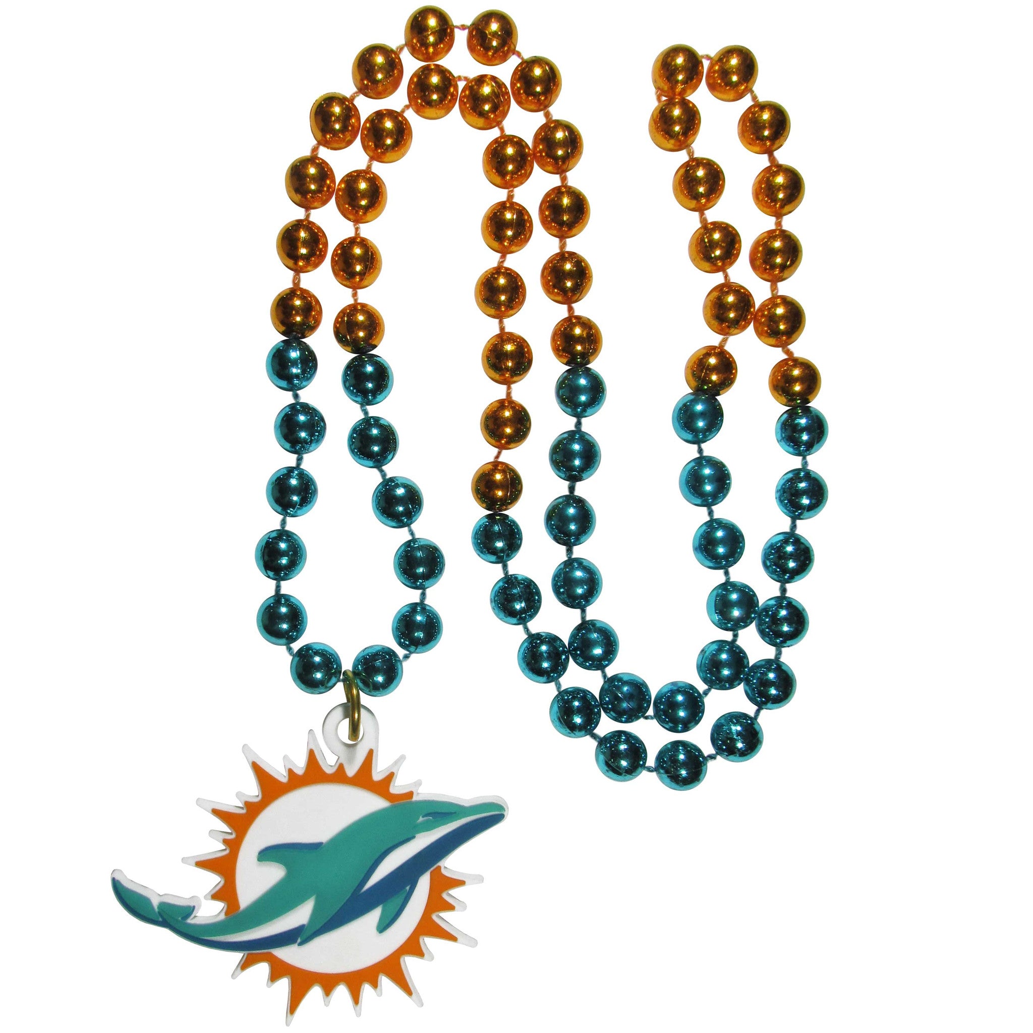 Miami Dolphins Beads Necklace