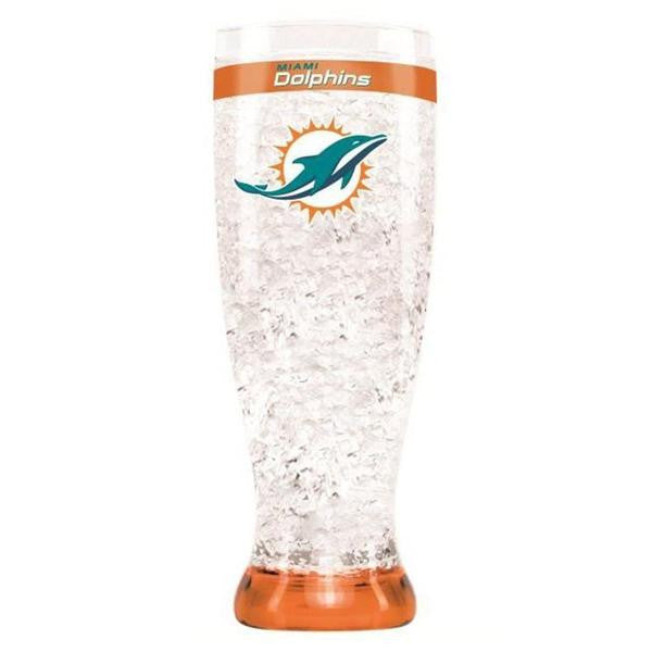 Miami Dolphins Freezable Pilsner Glass