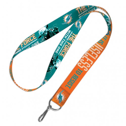 Miami Dolphins Star Wars Yoda & Darth Vadar Lanyard