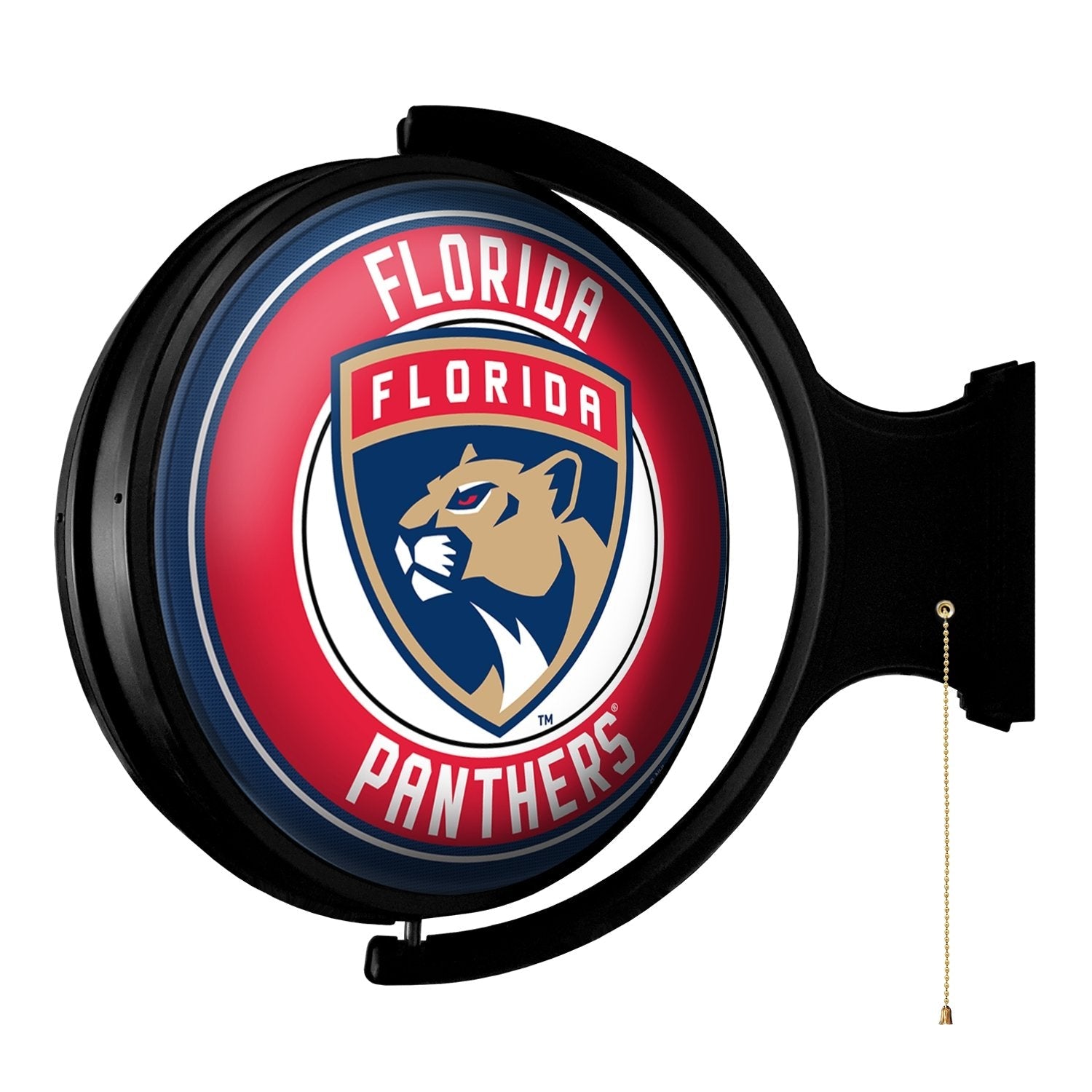 Florida Panthers: Original Round Rotating Lighted Wall Sign - The Fan-Brand