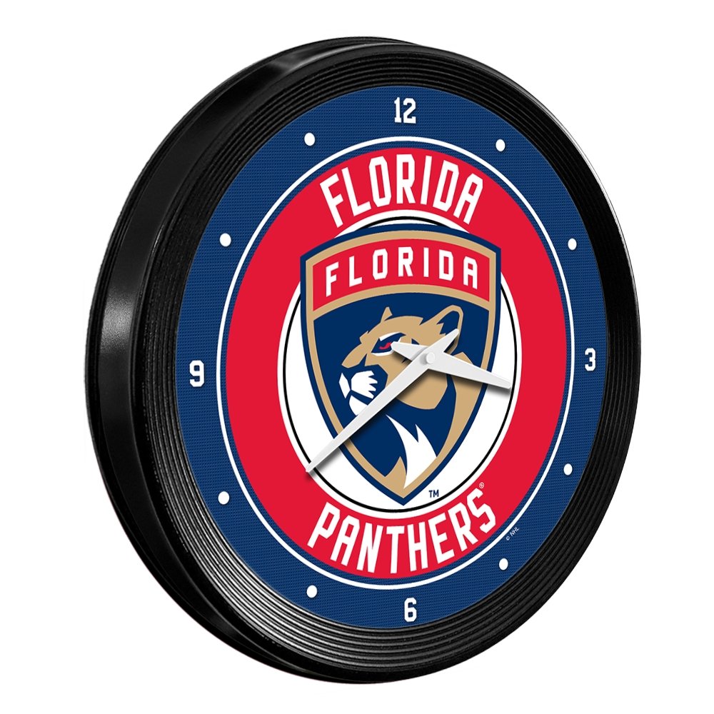 Florida Panthers: Ribbed Frame Wall Clock - The Fan-Brand