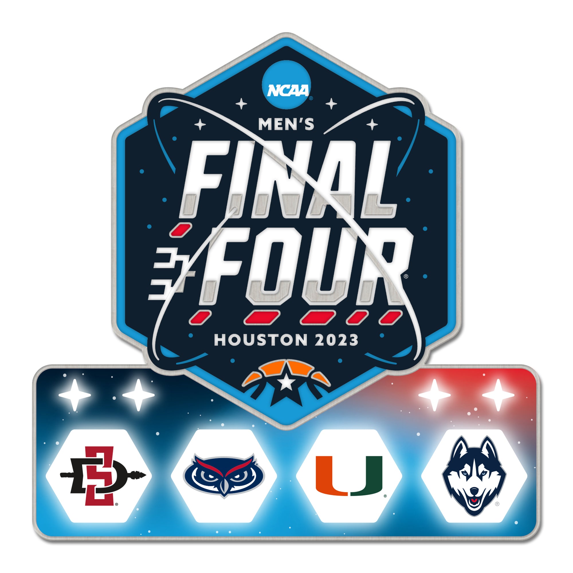 Final Four Miami Hurricanes FAU Die Struck Collector Pin-