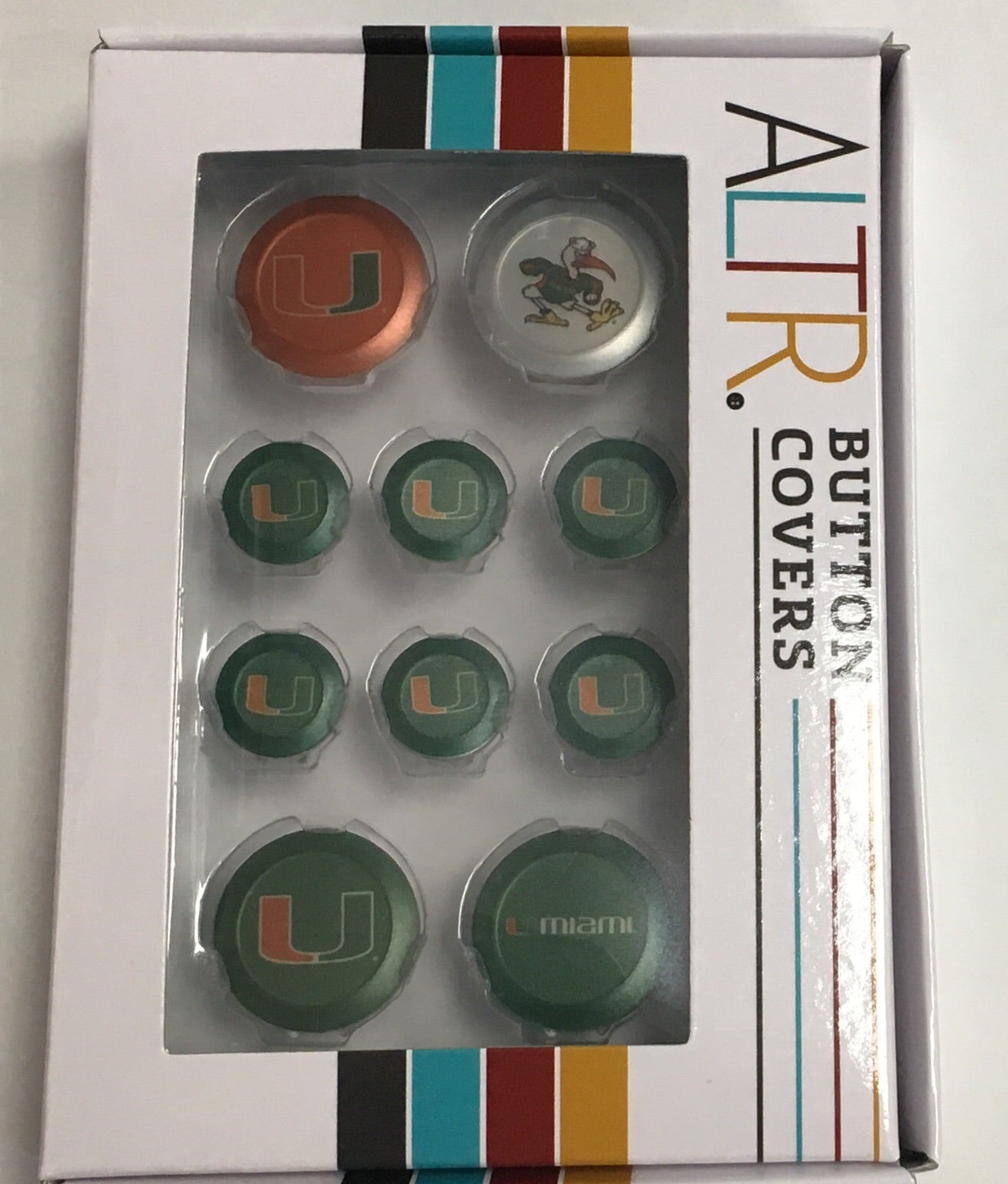 Miami Hurricanes Button Covers