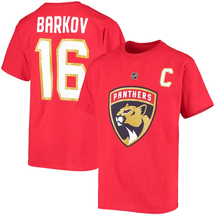 Florida Panthers Youth #16 Aleksander Barkov T-Shirt