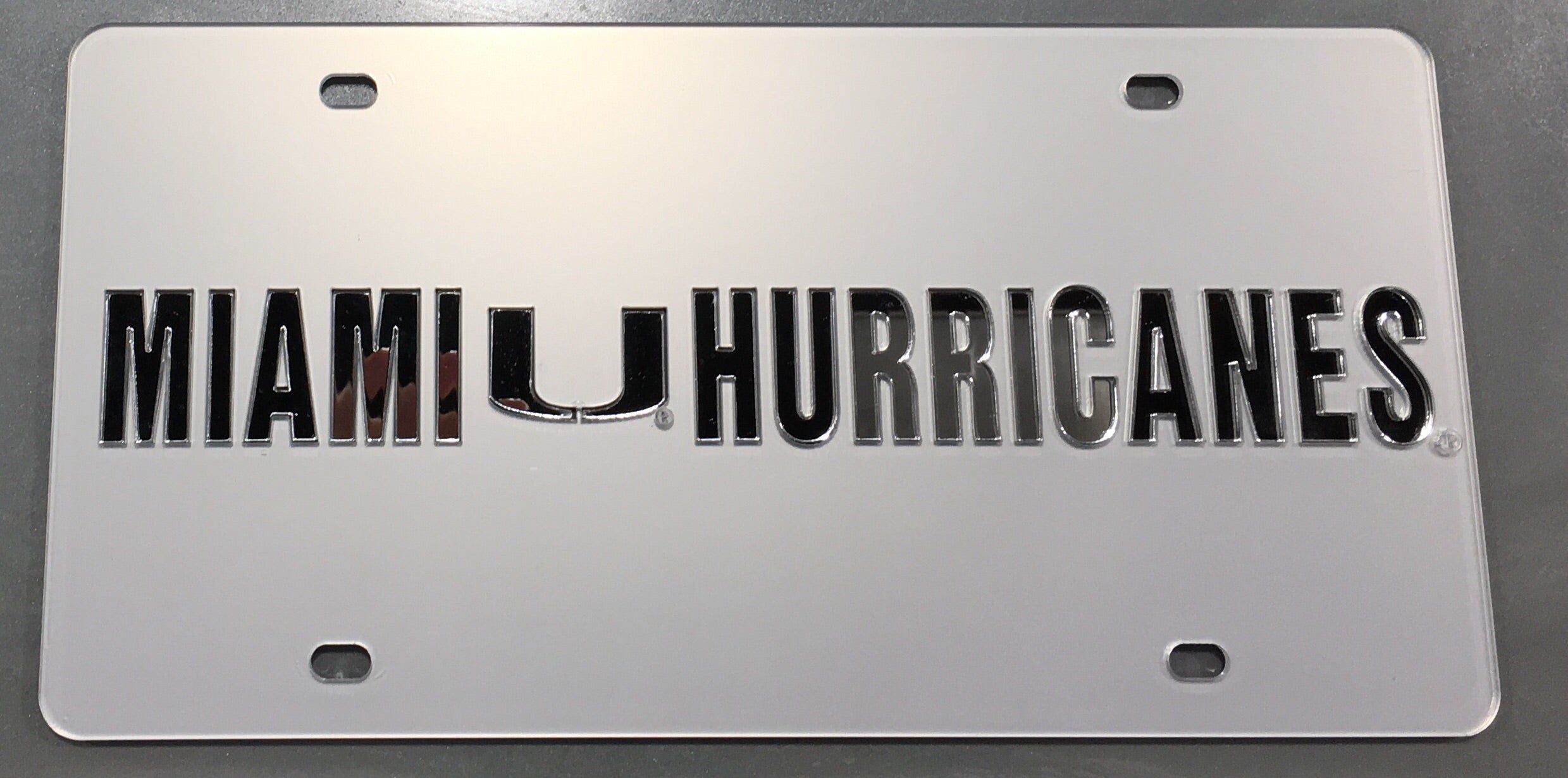 Miami Hurricanes Frost U License Plate