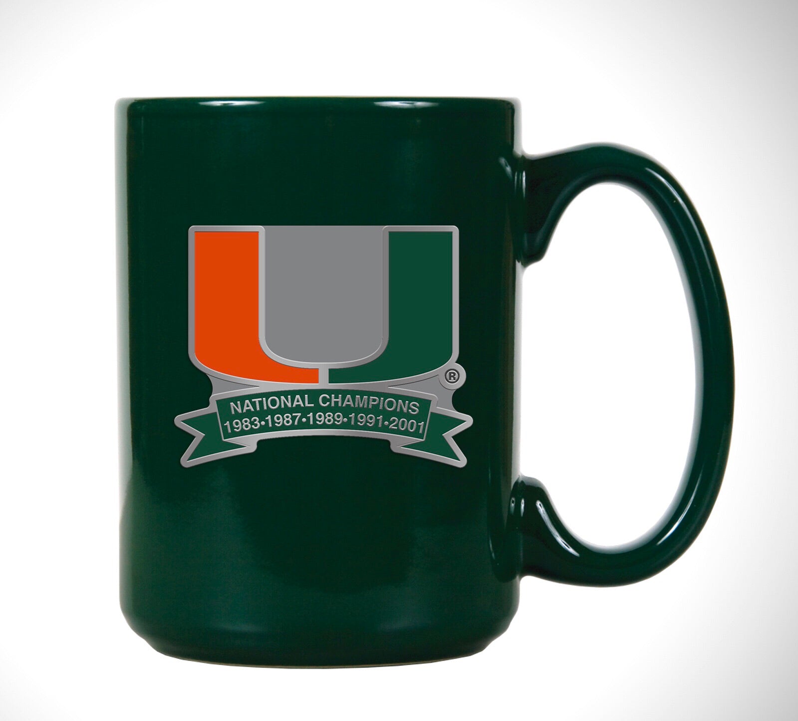 Miami Hurricanes 5 x Champions Mug - Green