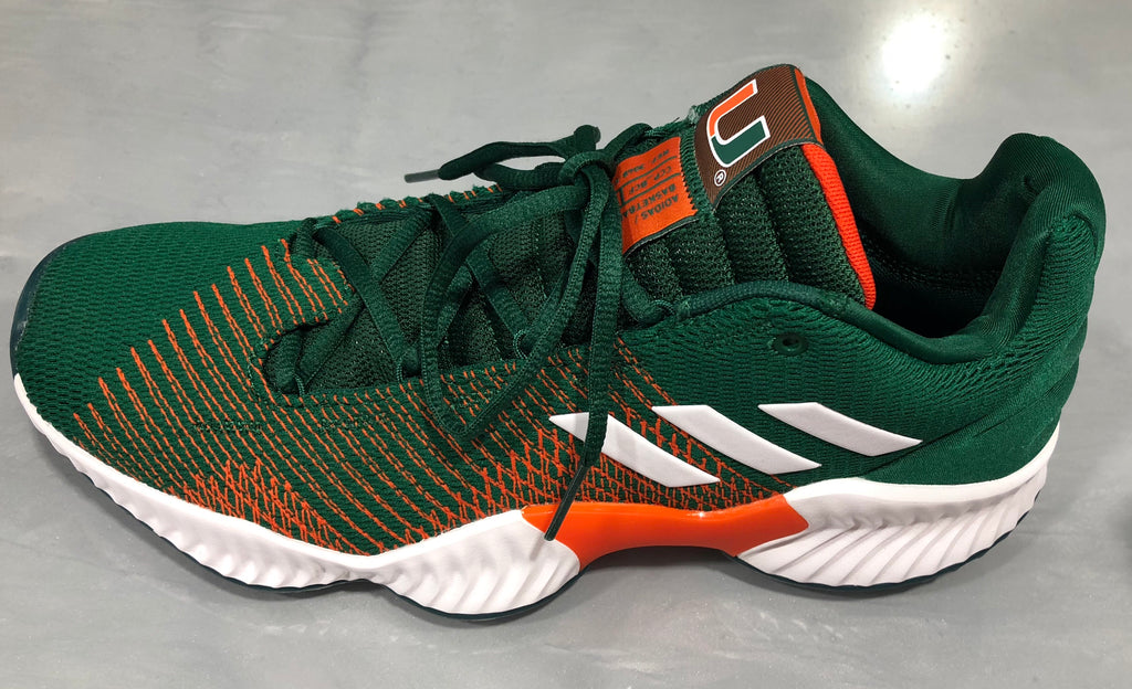 Behov for gift tømmerflåde Miami Hurricanes adidas Pro Bounce Shoe / Sneaker - Green – CanesWear at  Miami FanWear