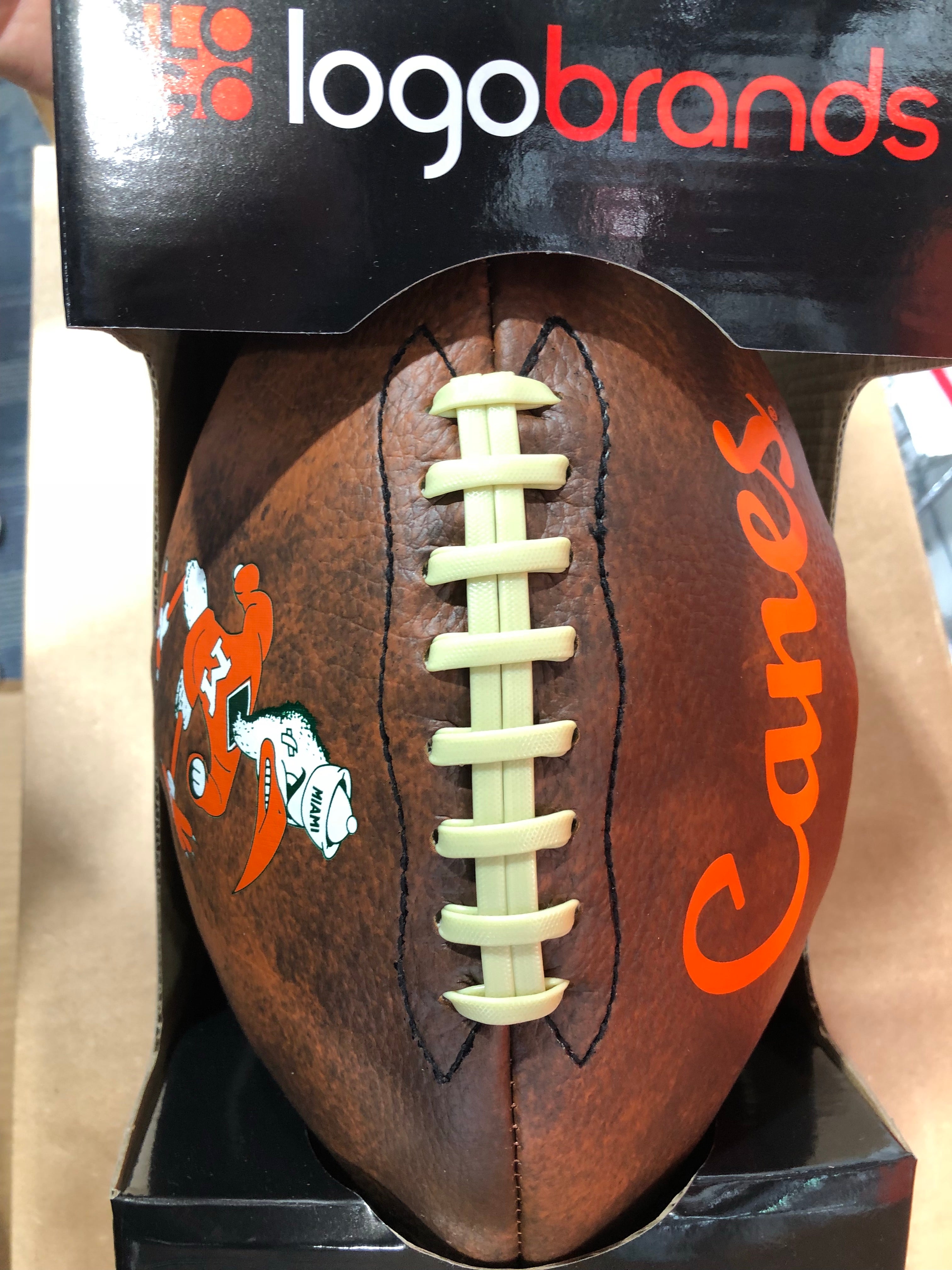 Miami Hurricanes Full Size Vintage Football - Sebastian Ibis