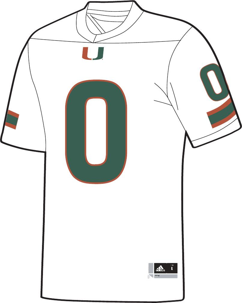 Miami Hurricanes adidas Williams Jersey - White