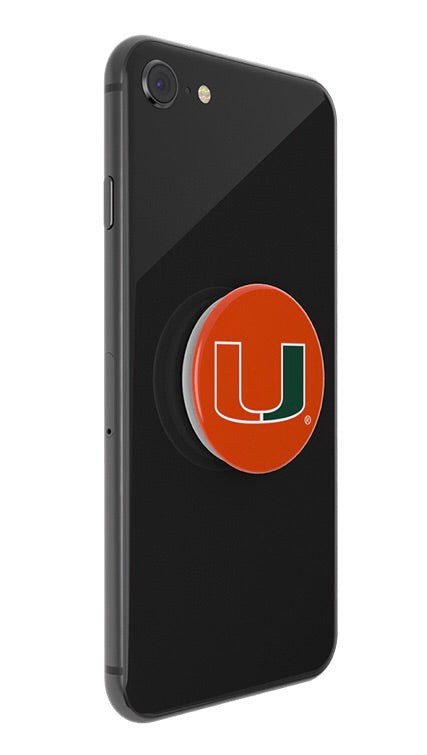 Miami Hurricanes Popsocket U Logo - Orange