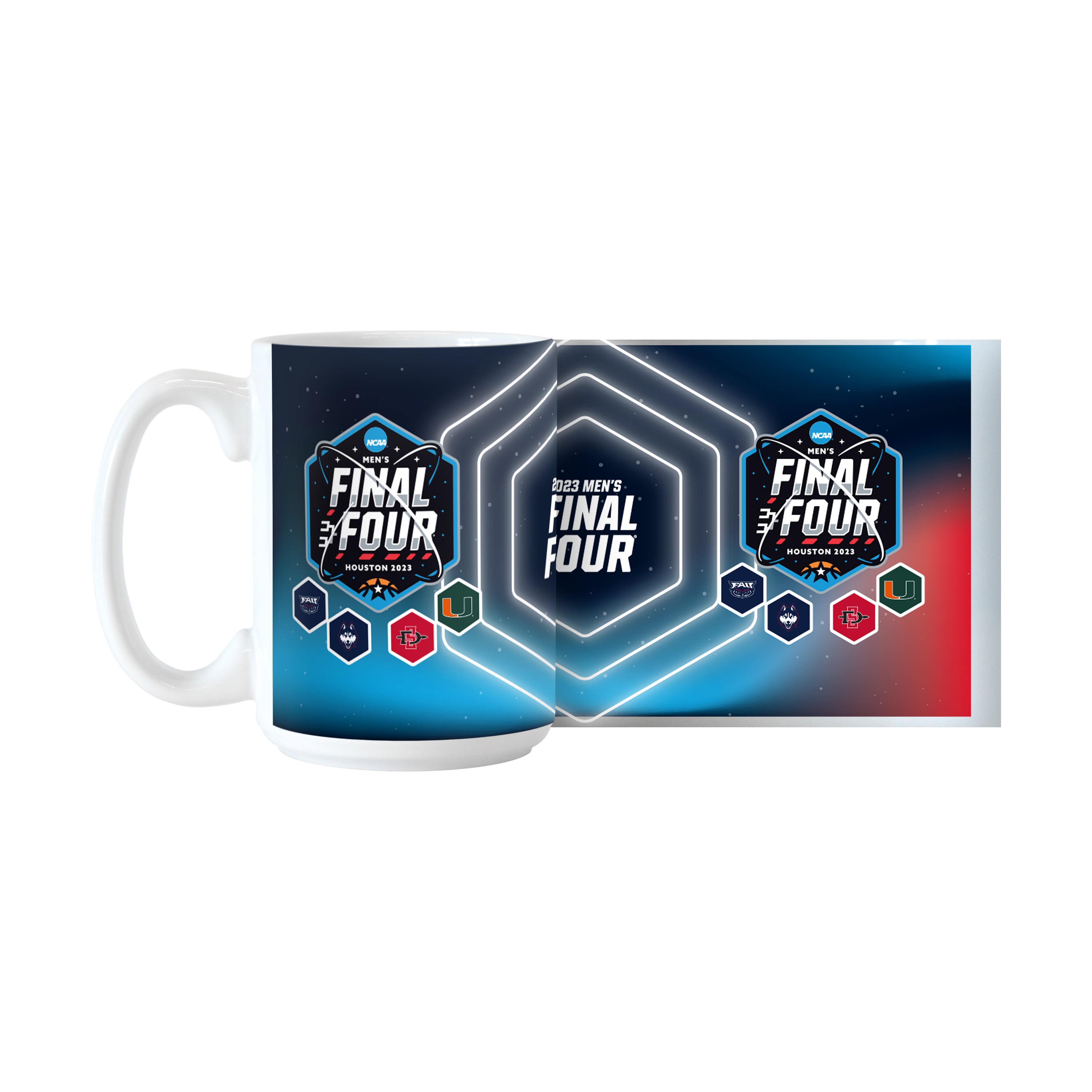 And Then There Were Four Miami Hurricanes FAU Final Four Sublimated Coffee Mug - 15 Ounces