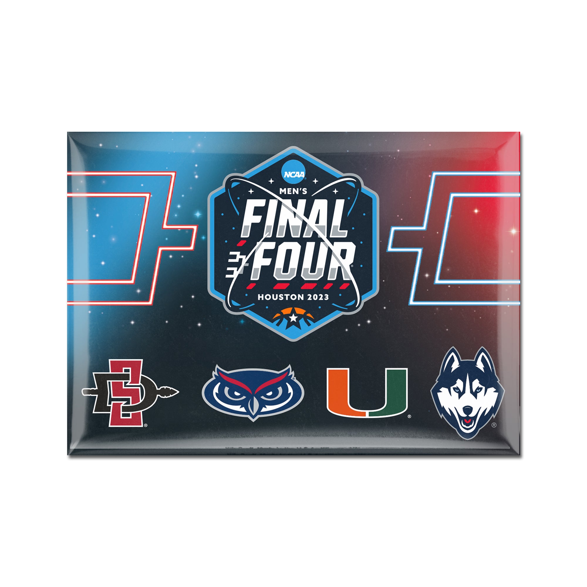 Final Four Miami Hurricane FAU Metal Fridge Magnet 2.5 x 3.5