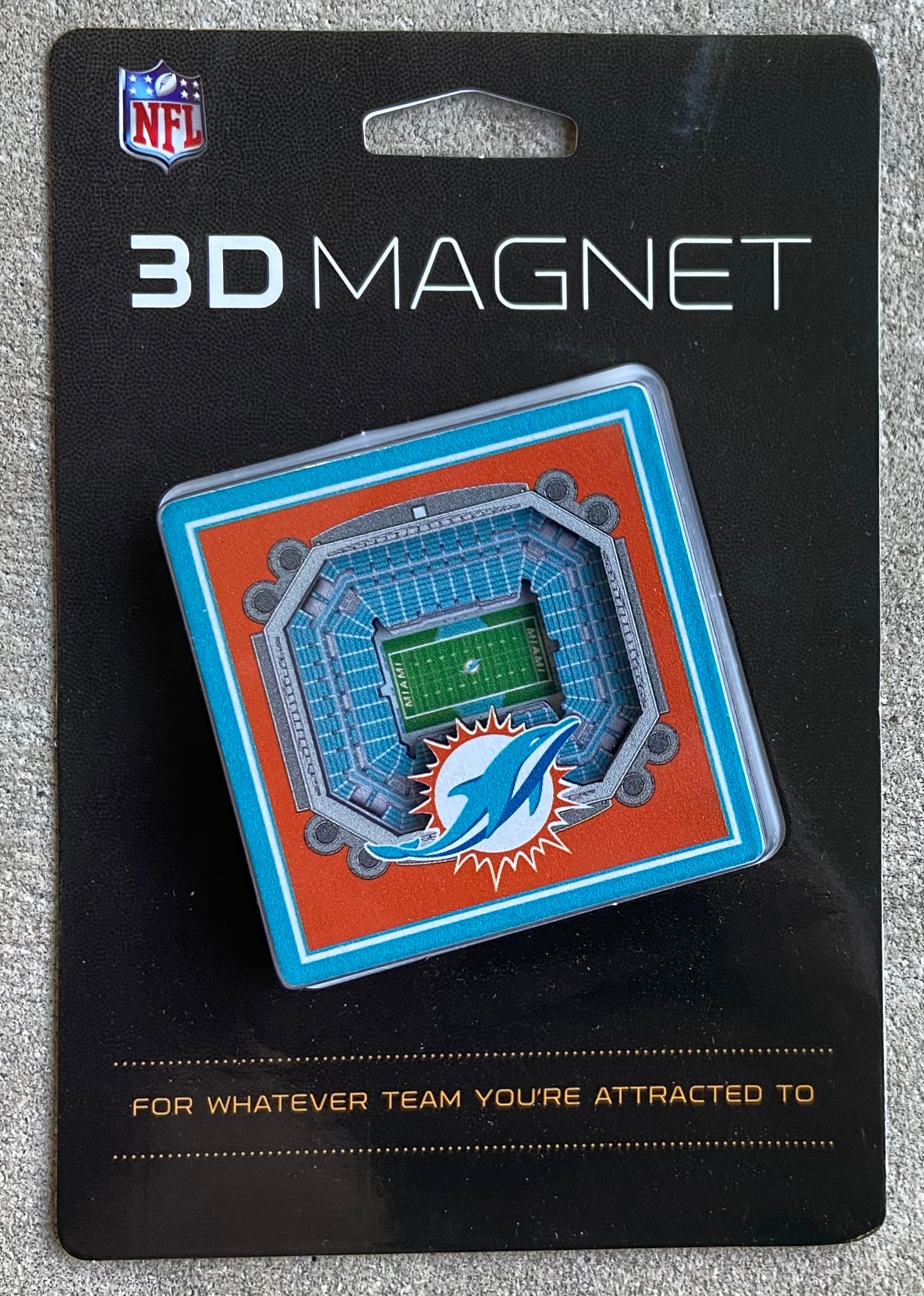 Miami Dolphins Hard Rock 3D Stadium View Magnet