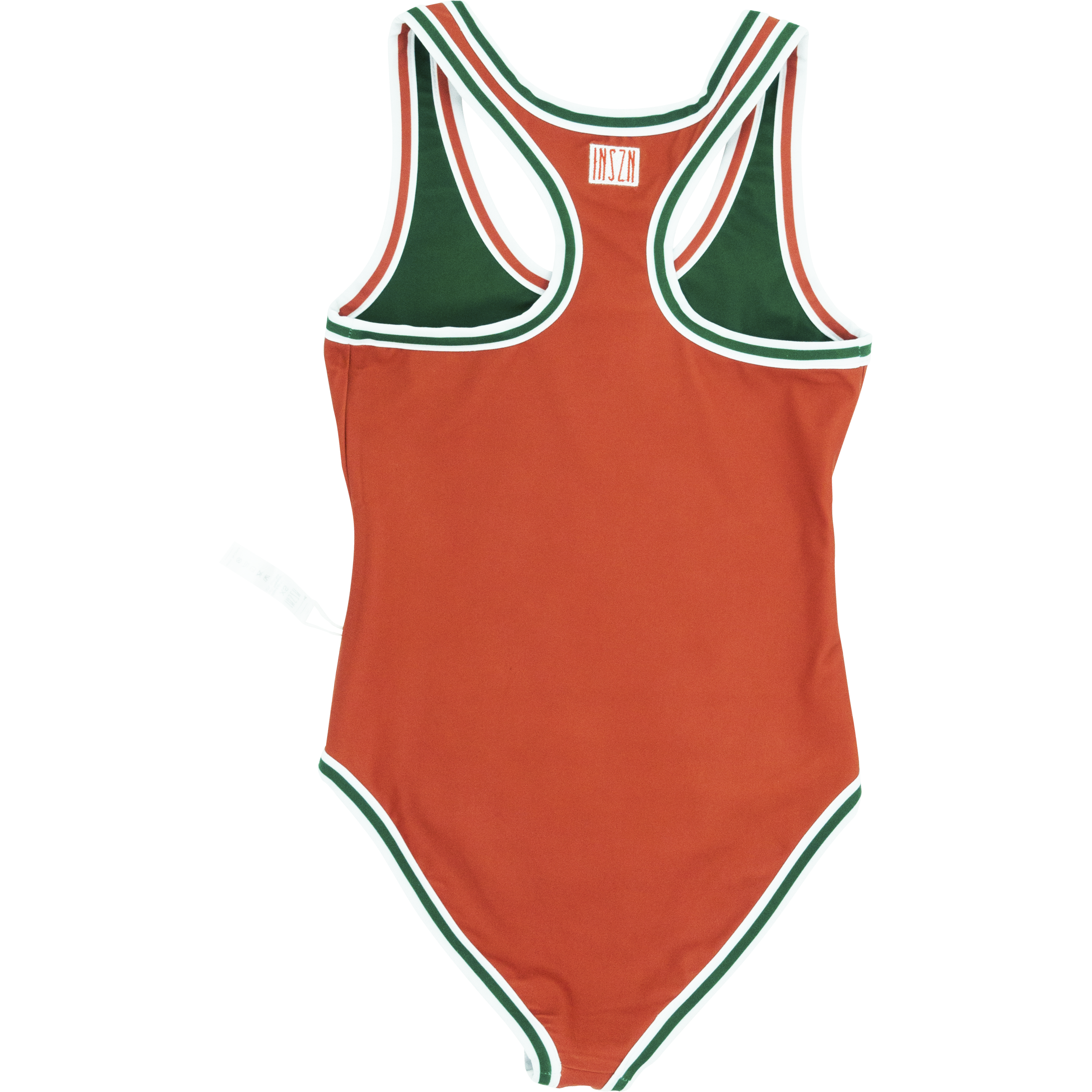 INSZN Miami Reversible Body Suit - Orange/Green
