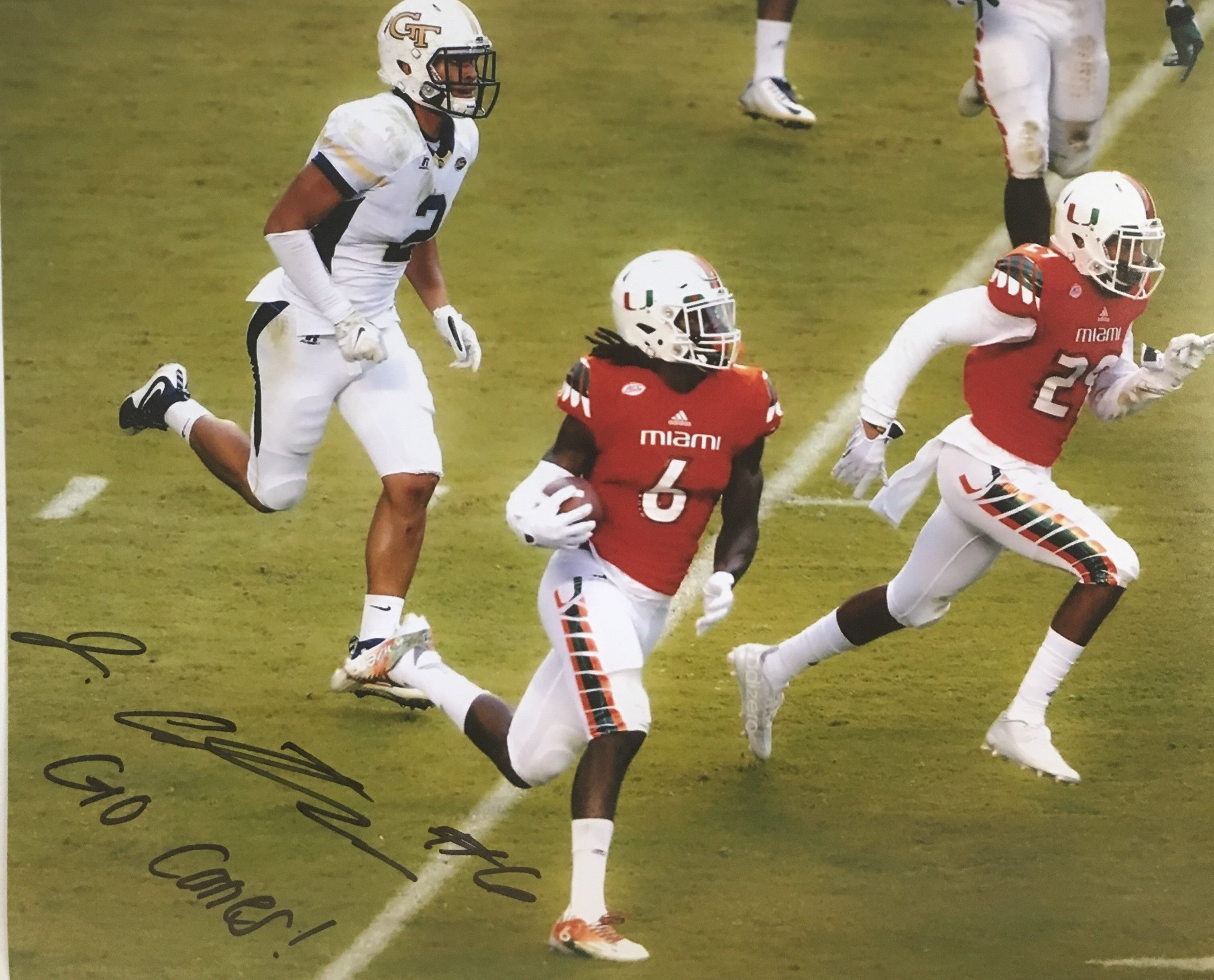 Autographed Jamal Carter Photo 8 x 10