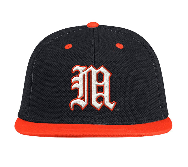 Miami Hurricanes adidas On-Field Baseball Hat - Black
