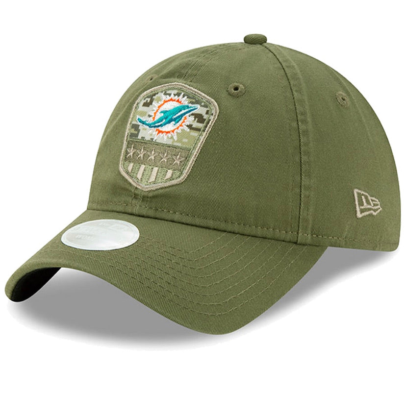 Miami Dolphins Women’s New Era Salute to Service 9Twenty Adjustable Hat
