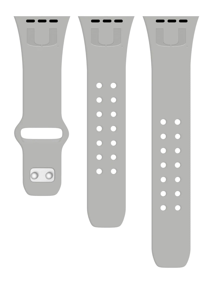 Miami Hurricanes Apple Watch Band- Gray