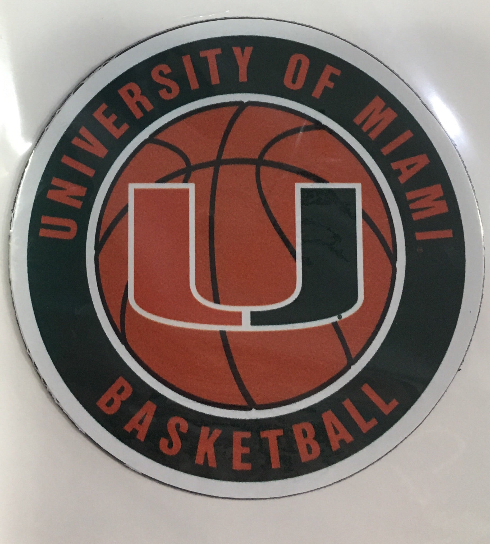 Miami Hurricanes Basketball Round 3" Magnet