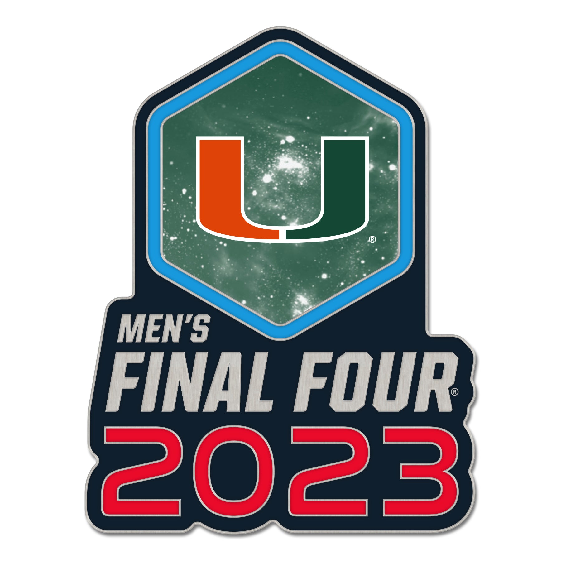 Miami Hurricanes Final Four Die Struck Collector Pin-