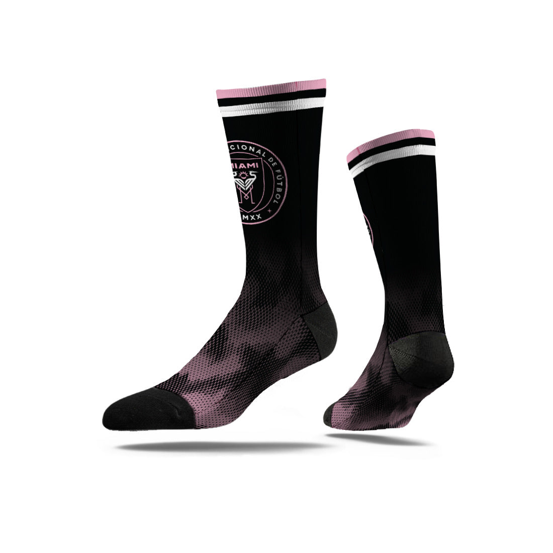 Inter Miami CF Strideline Black Econ Full Sublimated Crew Socks