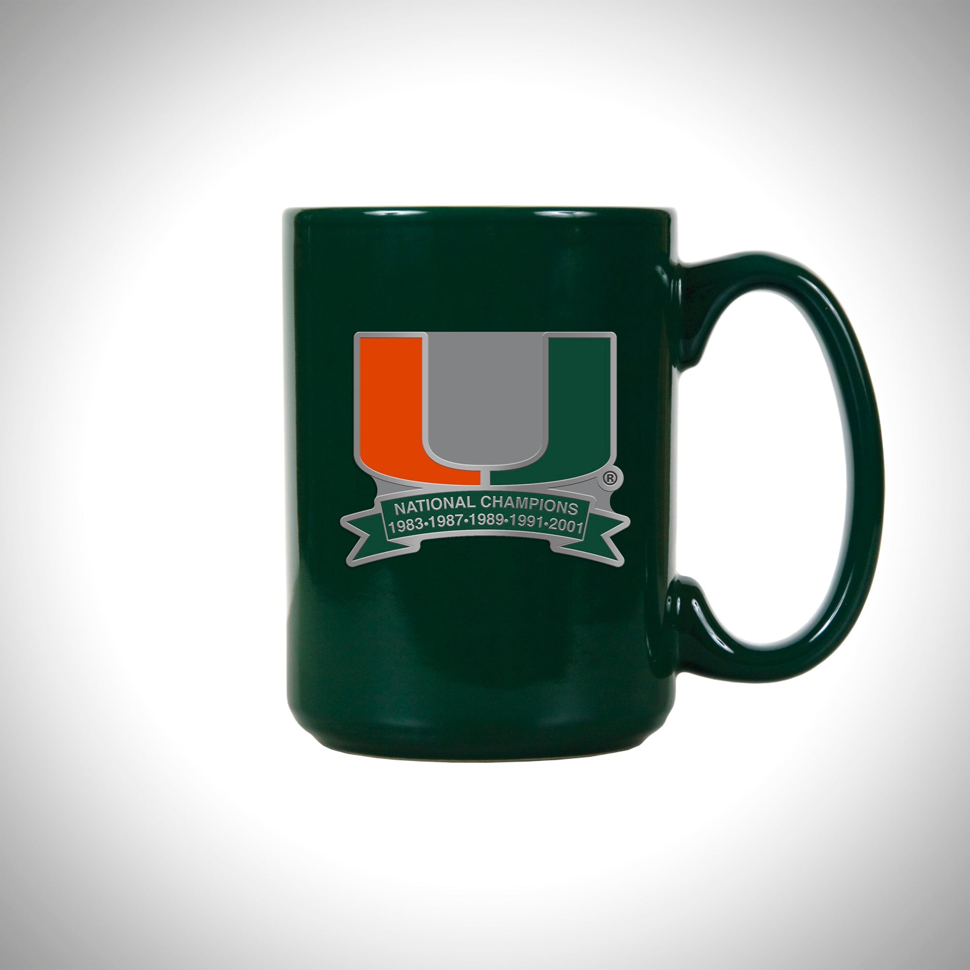 Miami Hurricanes 5 x Champions Mug - Green
