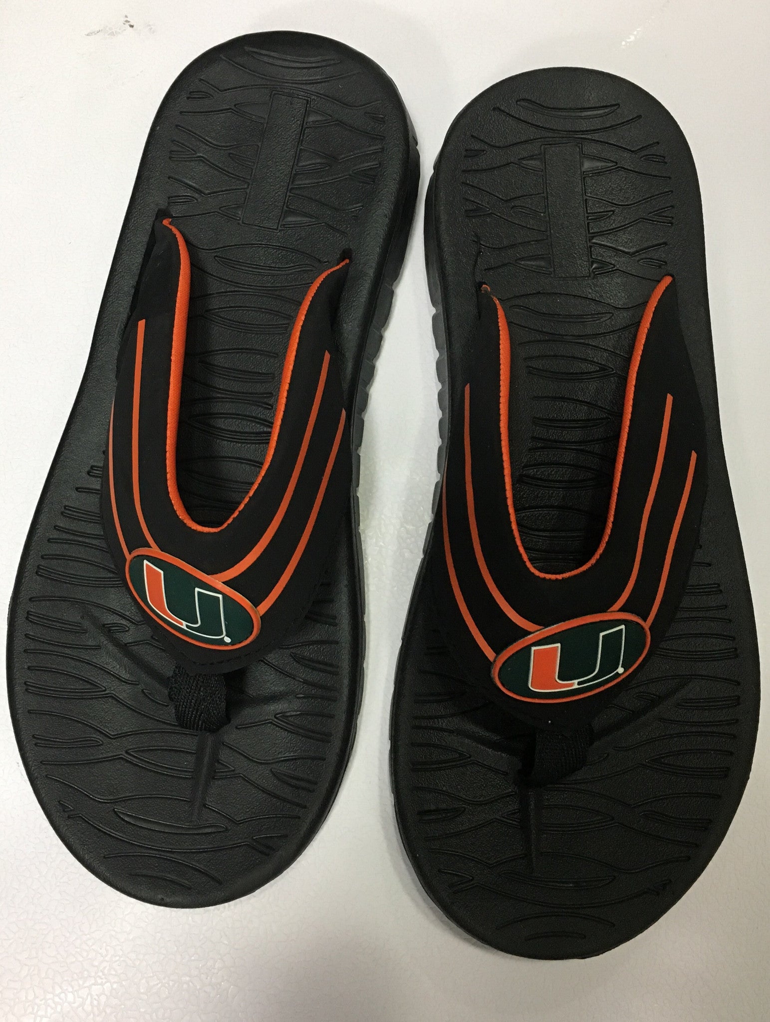 Miami Hurricanes Sporty Flip Flops