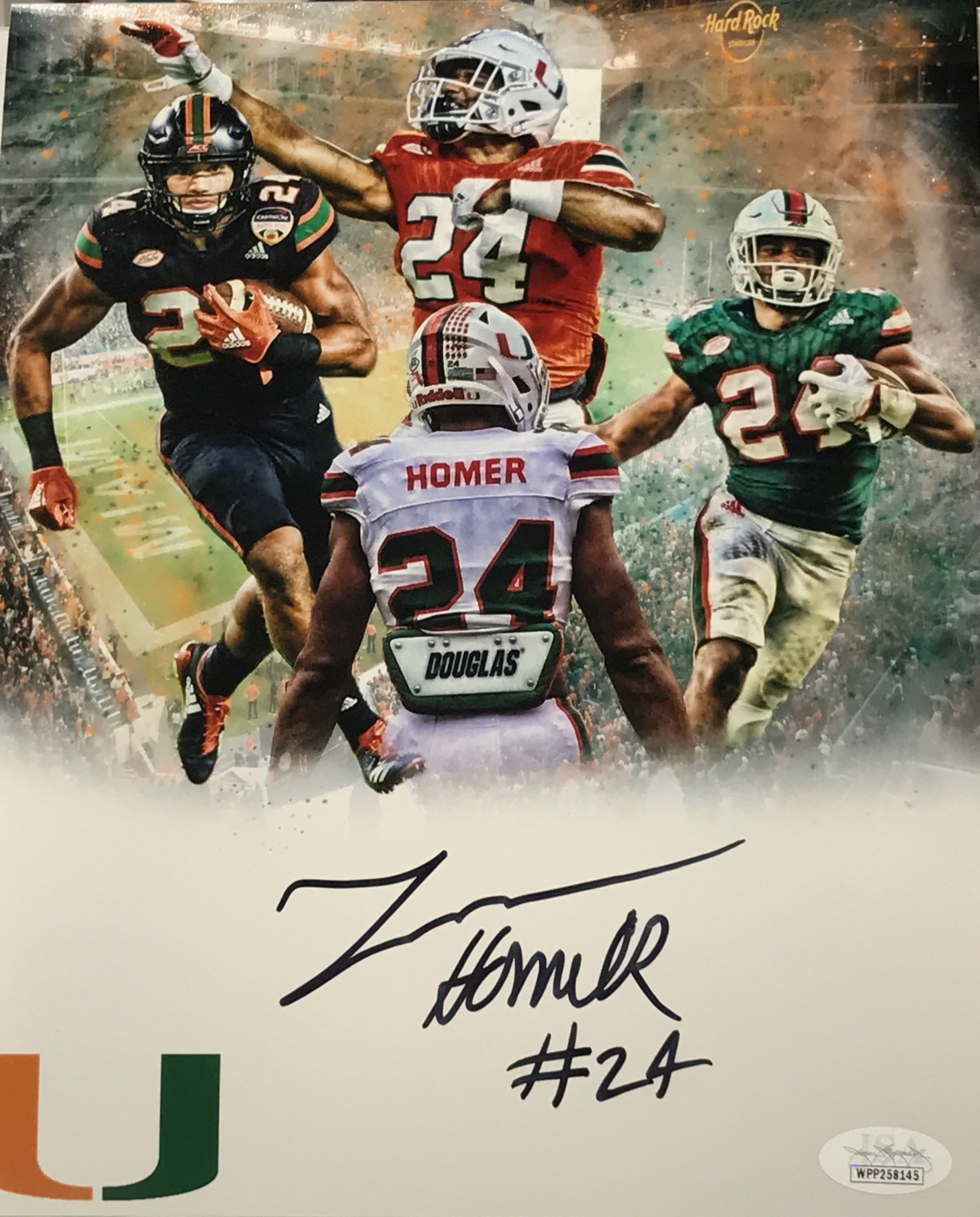 Autographed Travis Homer 8x10 Photo Collage
