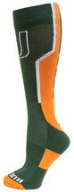 Miami Hurricanes Sport Performance Crew Socks - Green