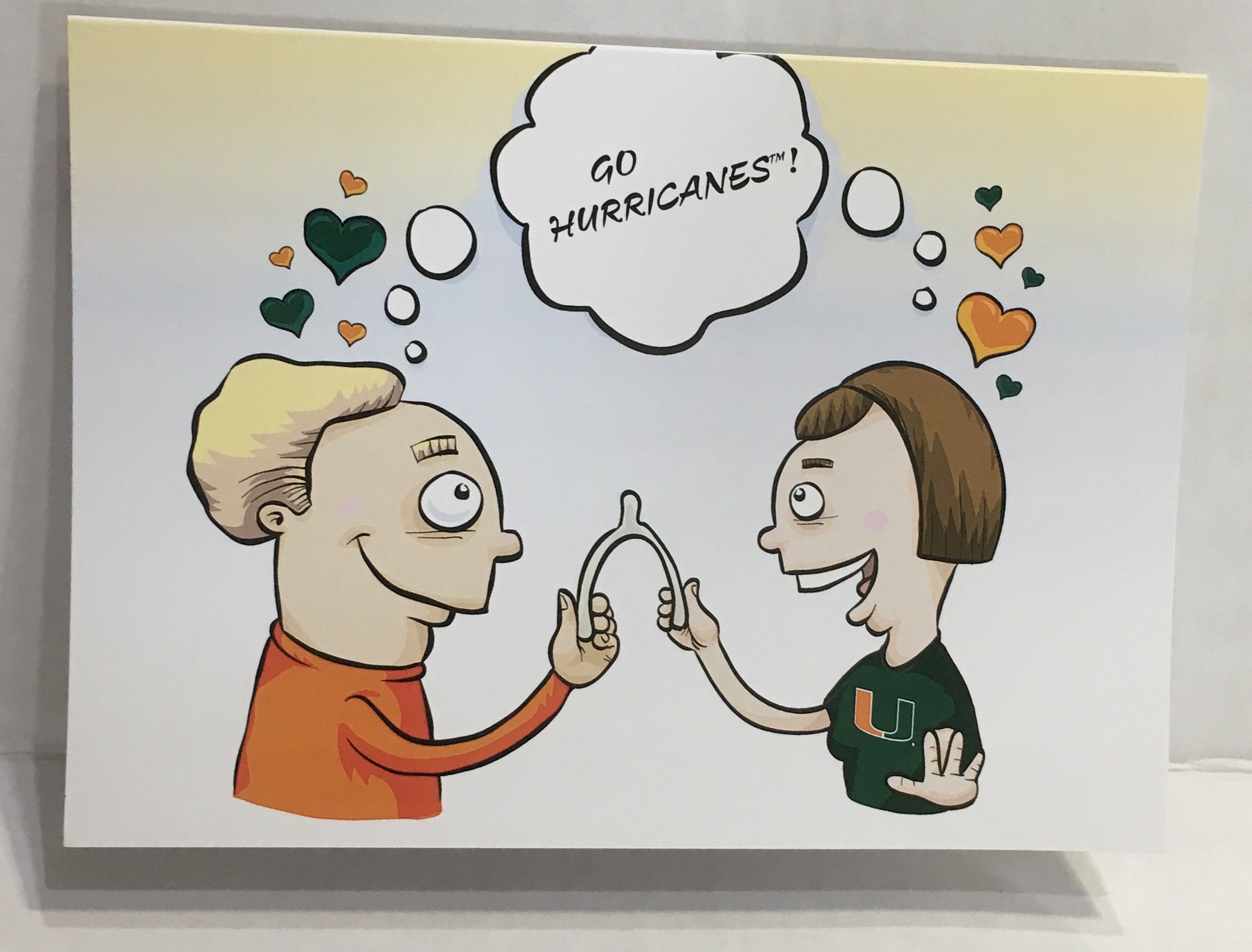 Miami Hurricanes Happy Anniversary Card - Go Hurricanes!