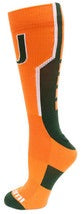 Miami Hurricanes Sport Performance Crew Socks - Orange