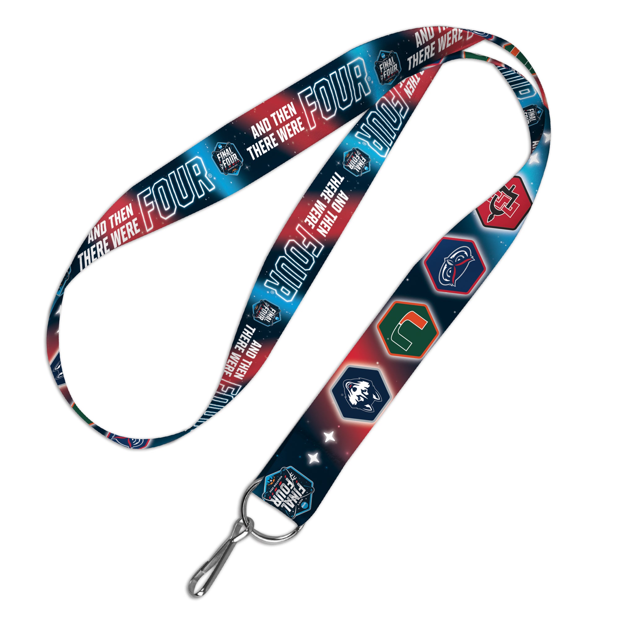 Final Four Miami Hurricanes FAU Key Chain Lanyard