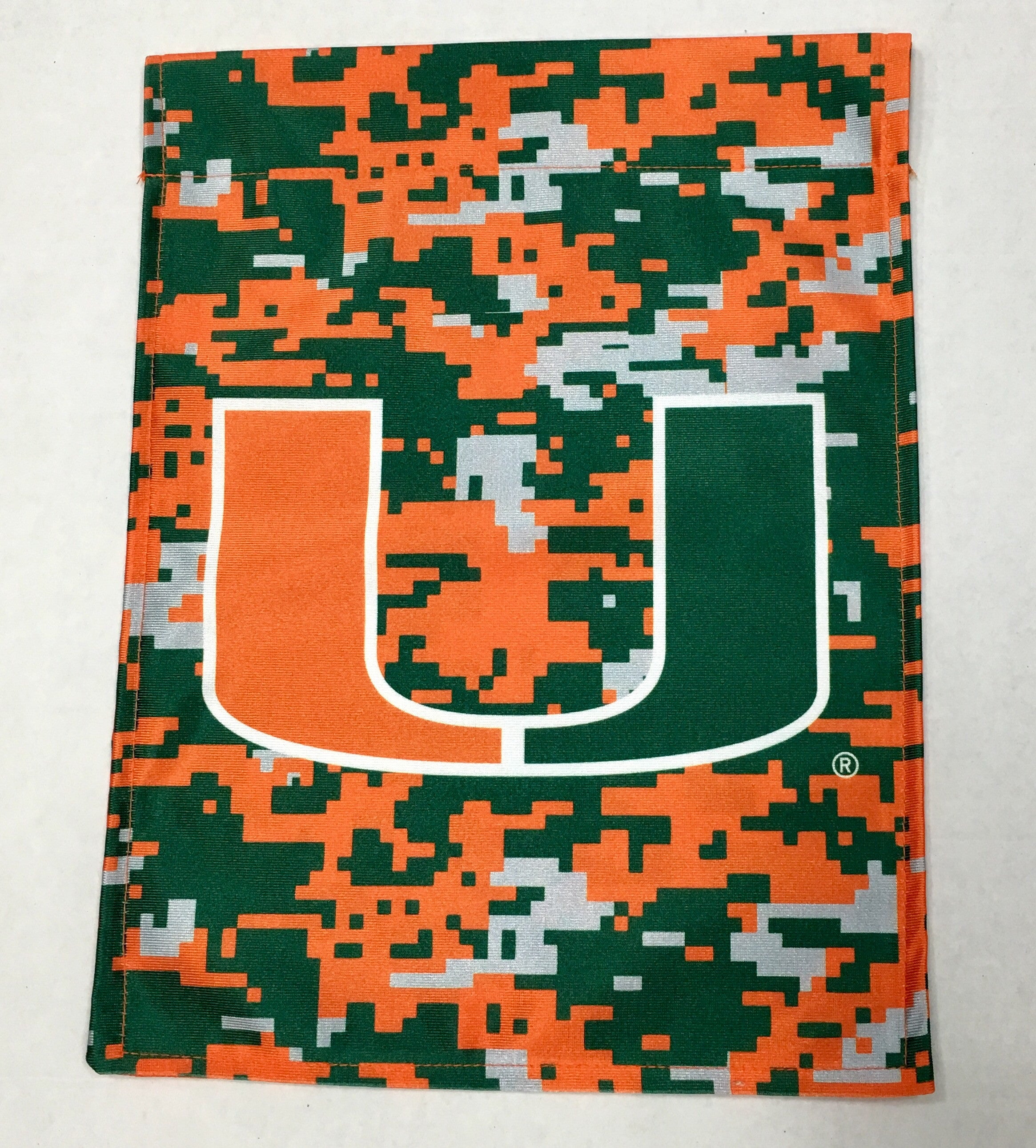 Miami Hurricanes Digi Camo Double-Sided Garden Flag 11"x16"