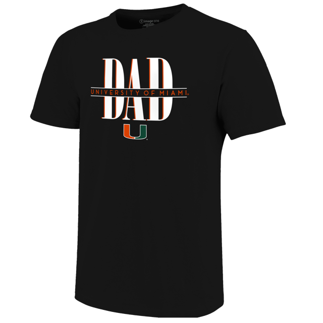 Miami Hurricanes Dad T-Shirt - Black