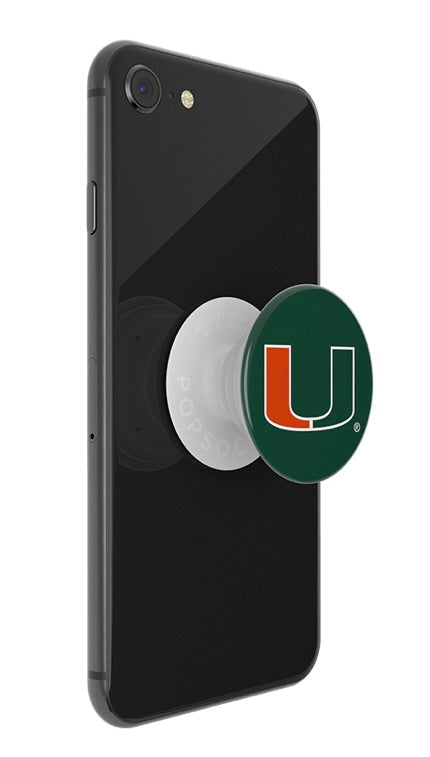 Miami Hurricanes Popsocket U Logo - Green