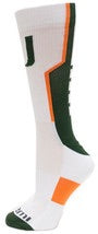 Miami Hurricanes Sport Performance Crew Socks - White