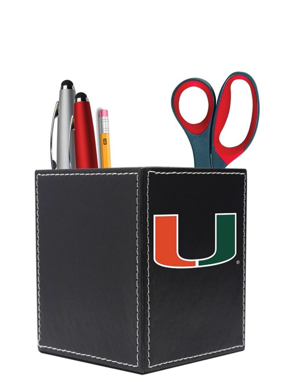 Miami Hurricanes Executive Desk Pen Caddy