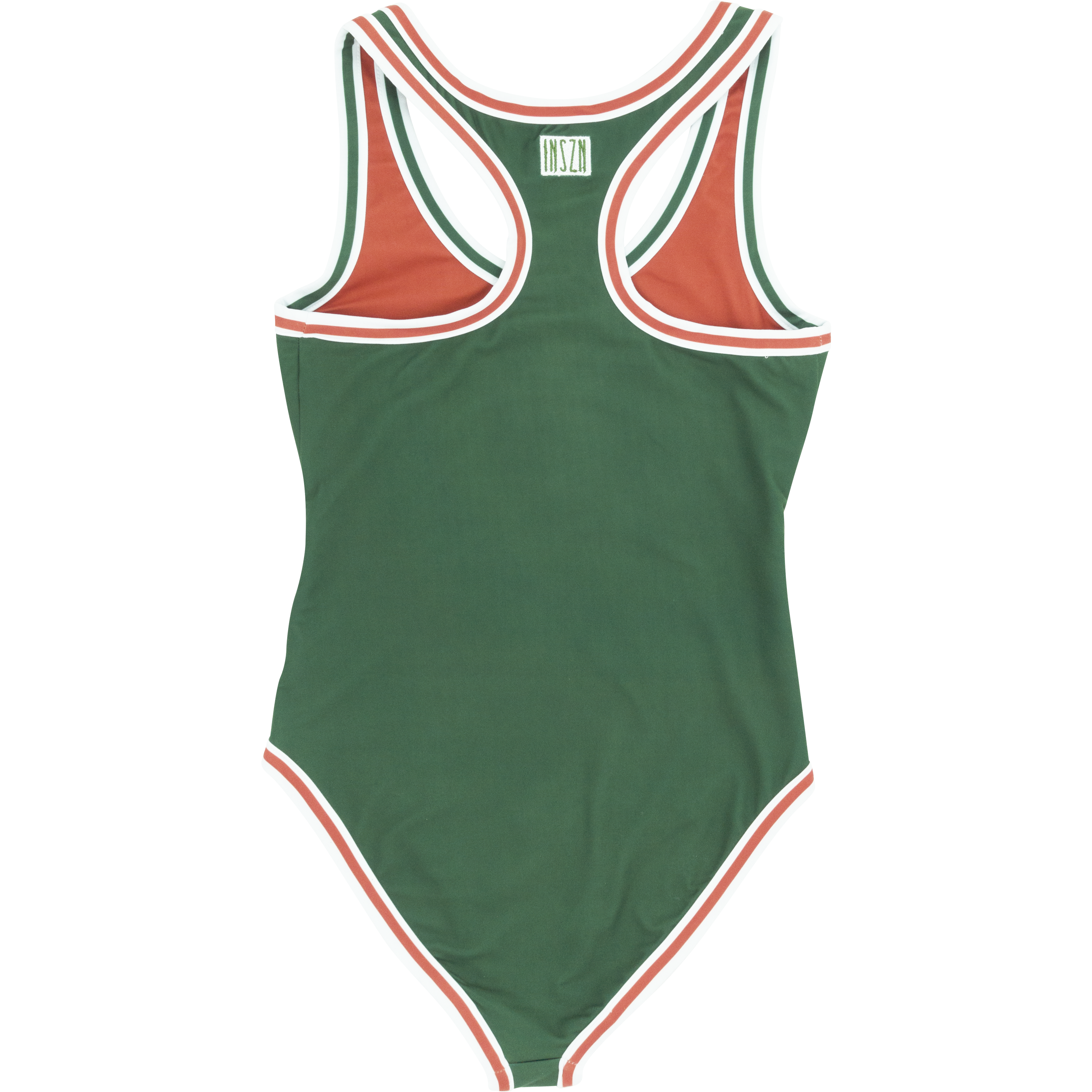 INSZN Miami Reversible Body Suit - Orange/Green