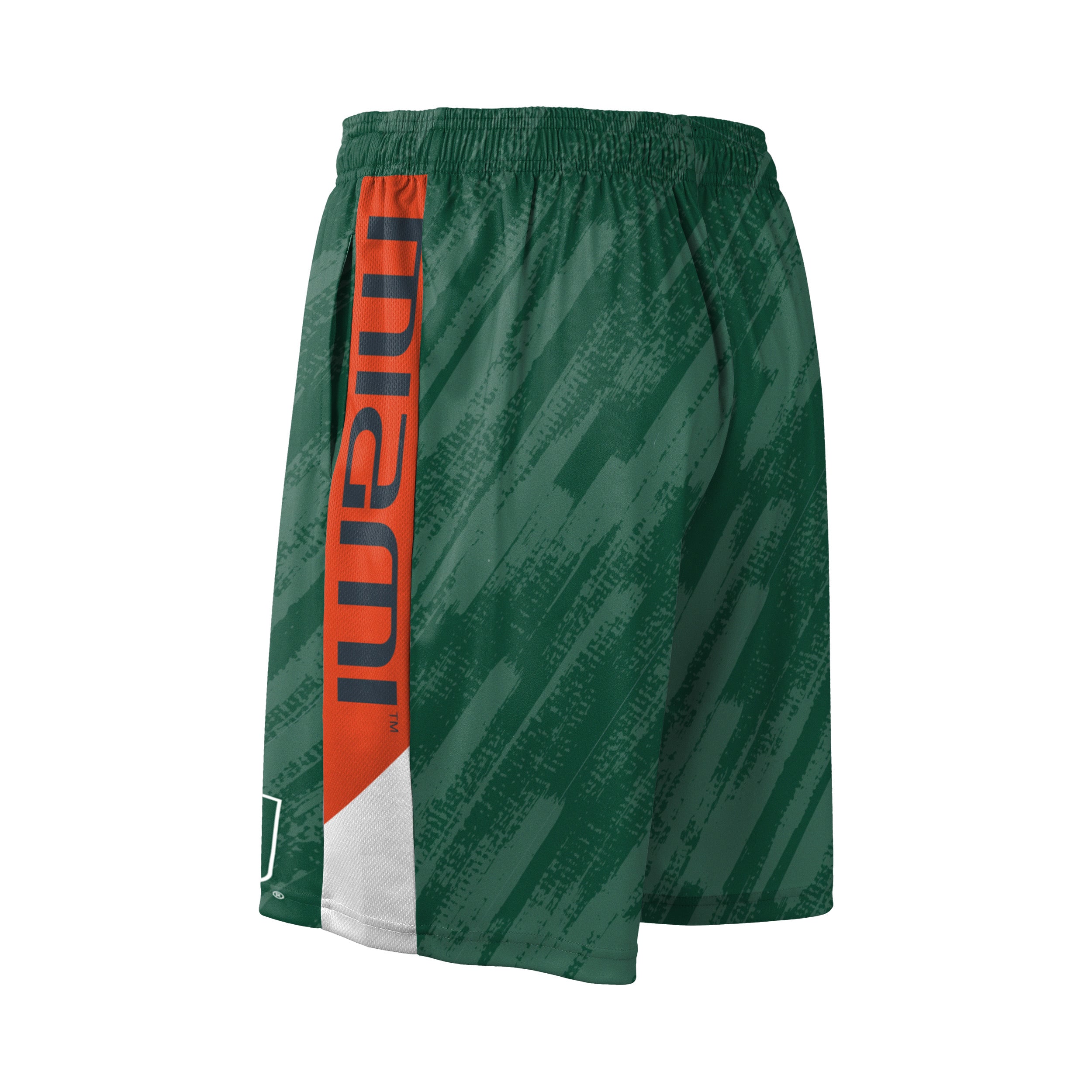 Miami Hurricanes FOCO Miami Static Mesh Shorts - Green