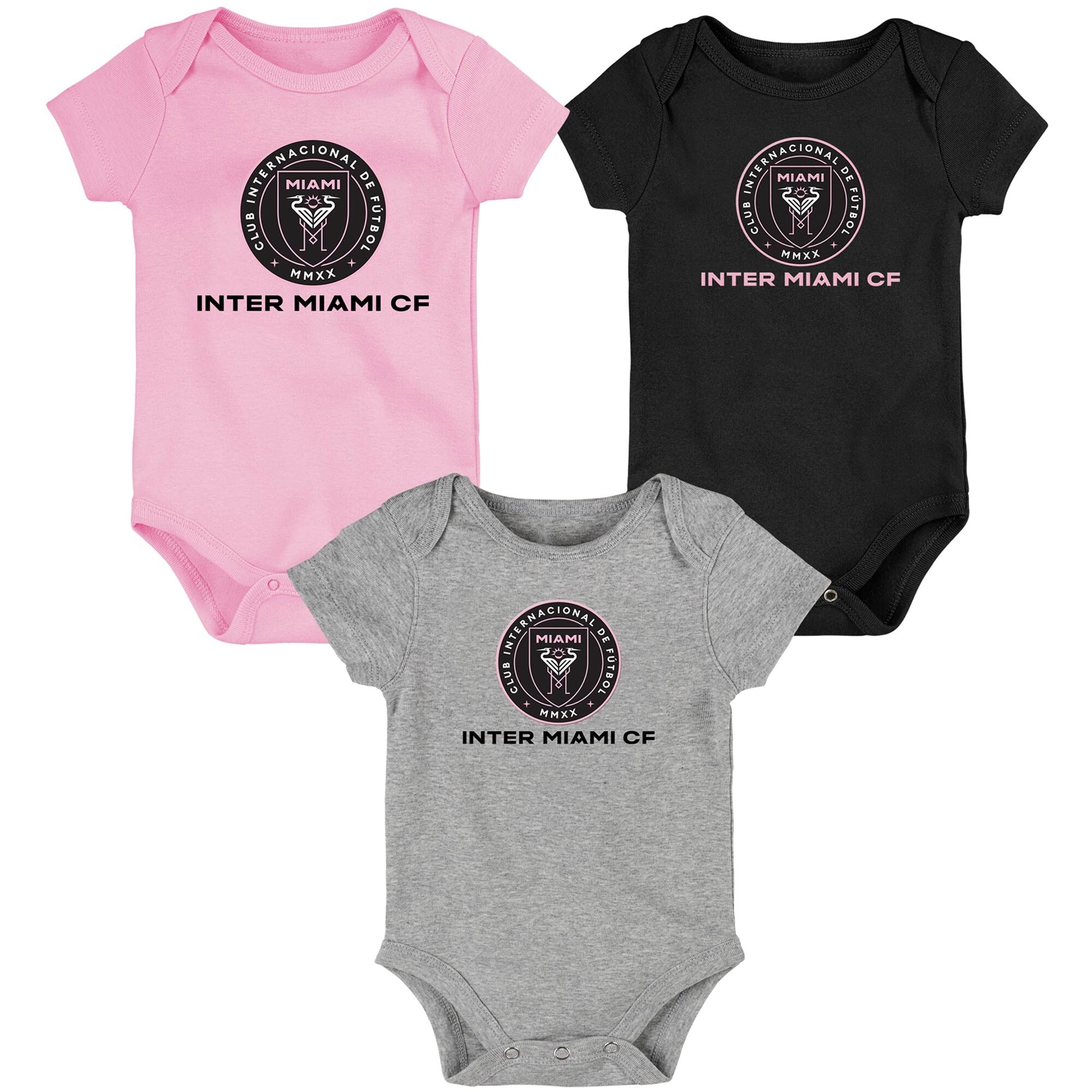 Inter Miami CF Infant Baby Onesie - 3 Piece Creeper Set