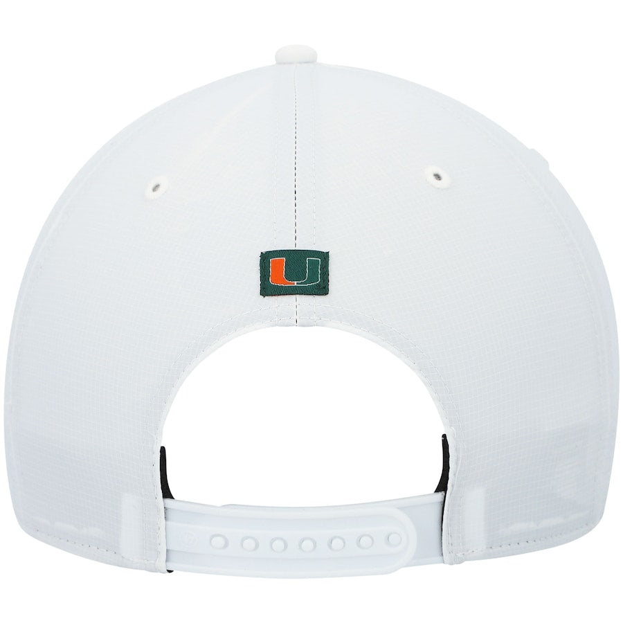 Miami Hurricanes 47 Brand Stars & Stripes Flutter Hitch Adjustable Hat - White