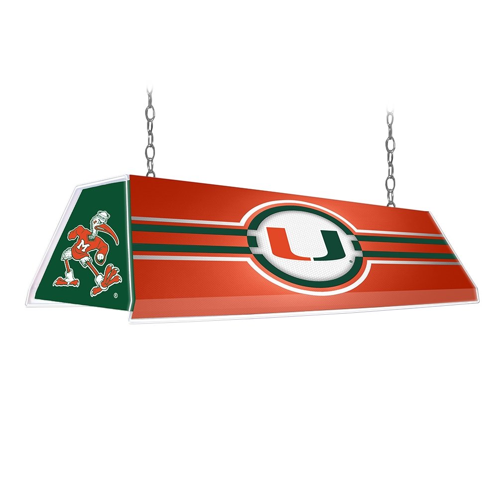 Miami Hurricanes Edge Glow Pool Table Light - The Fan-Brand
