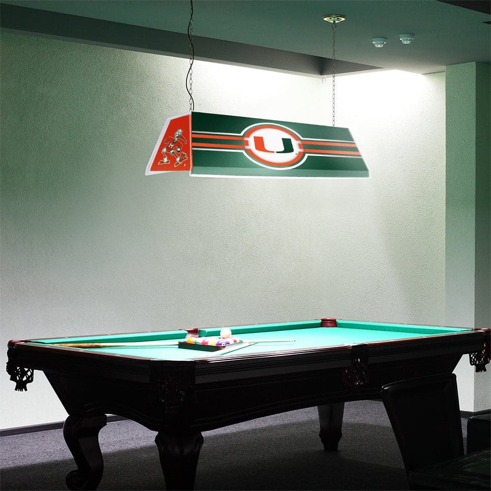 Miami Hurricanes Edge Glow Pool Table Light - The Fan-Brand