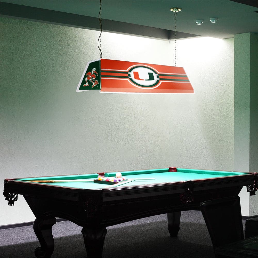 Miami Hurricanes Edge Glow Pool Table Light - The Fan-Brand