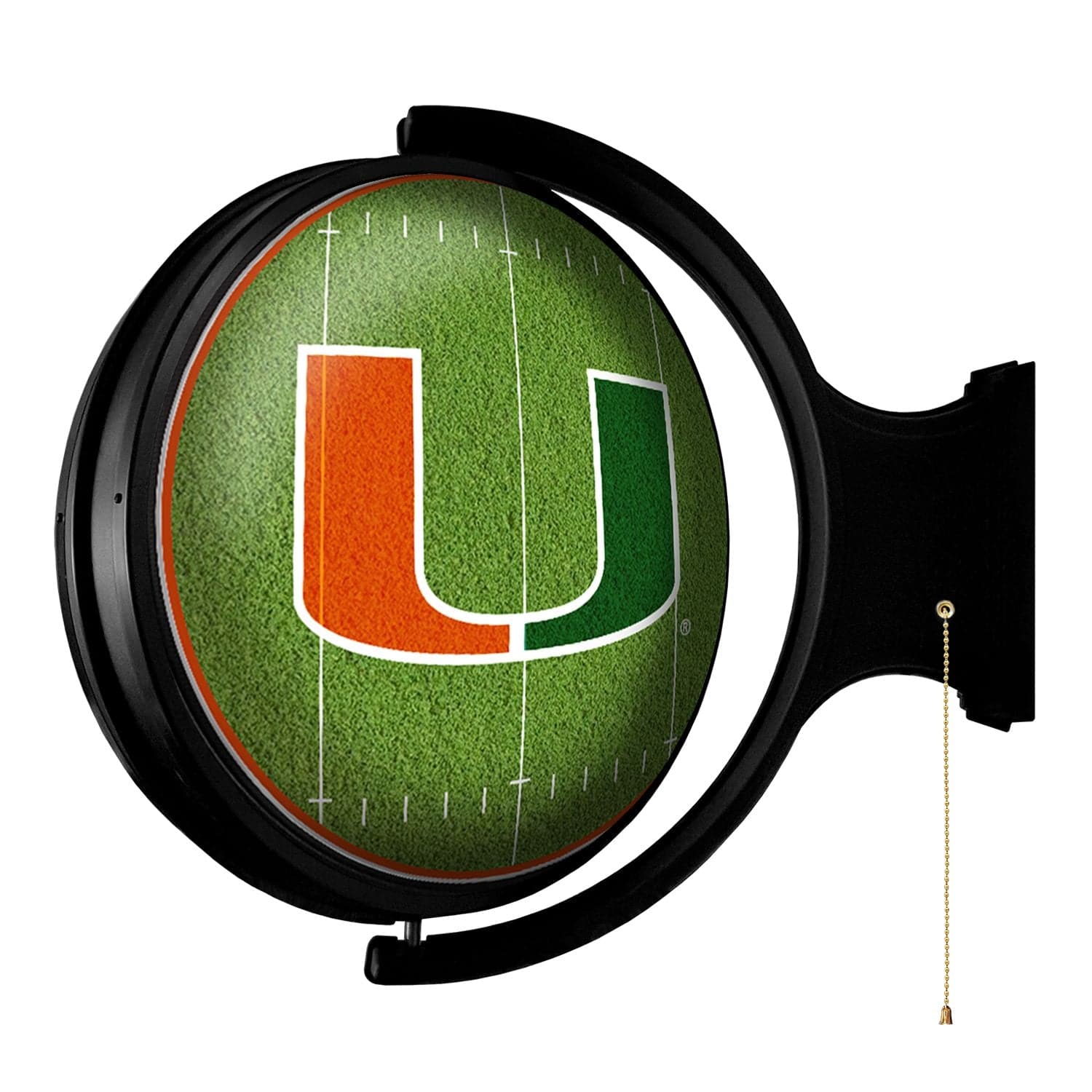 Miami Hurricanes On the 50 - Rotating Lighted Wall Sign - The Fan-Brand