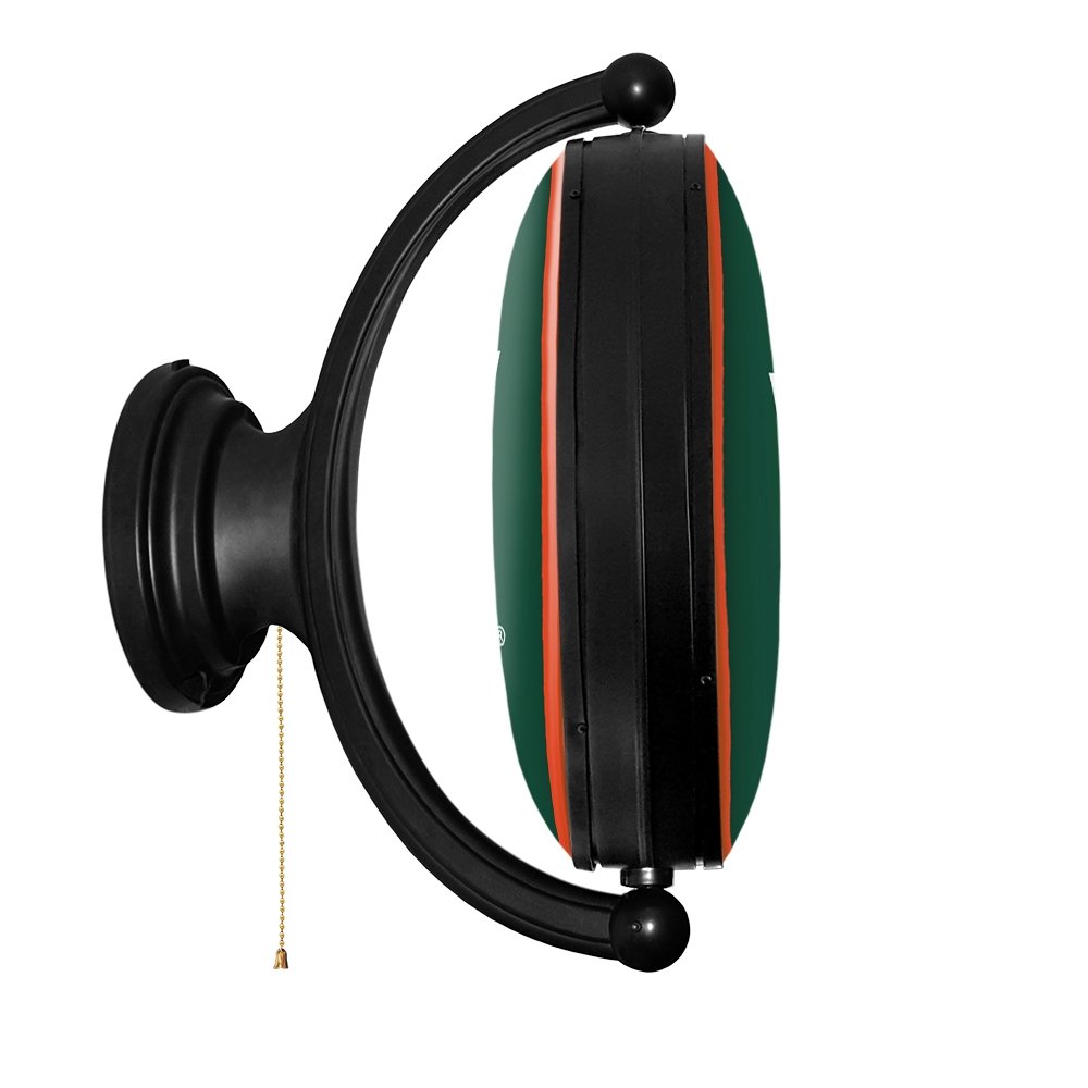 Miami Hurricanes Original Oval Rotating Lighted Wall Sign - The Fan-Brand