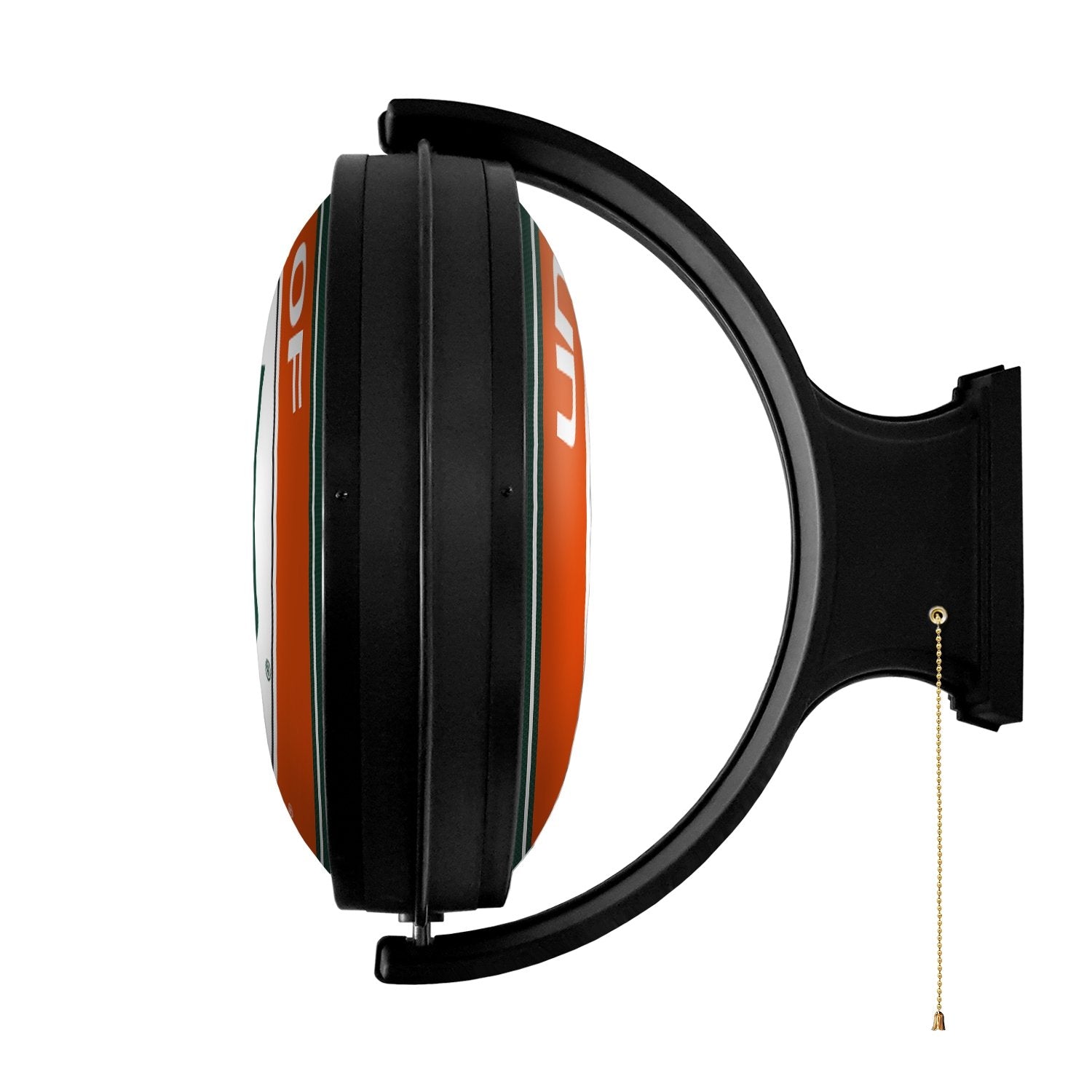 Miami Hurricanes Original Round Rotating Lighted Wall Sign - The Fan-Brand