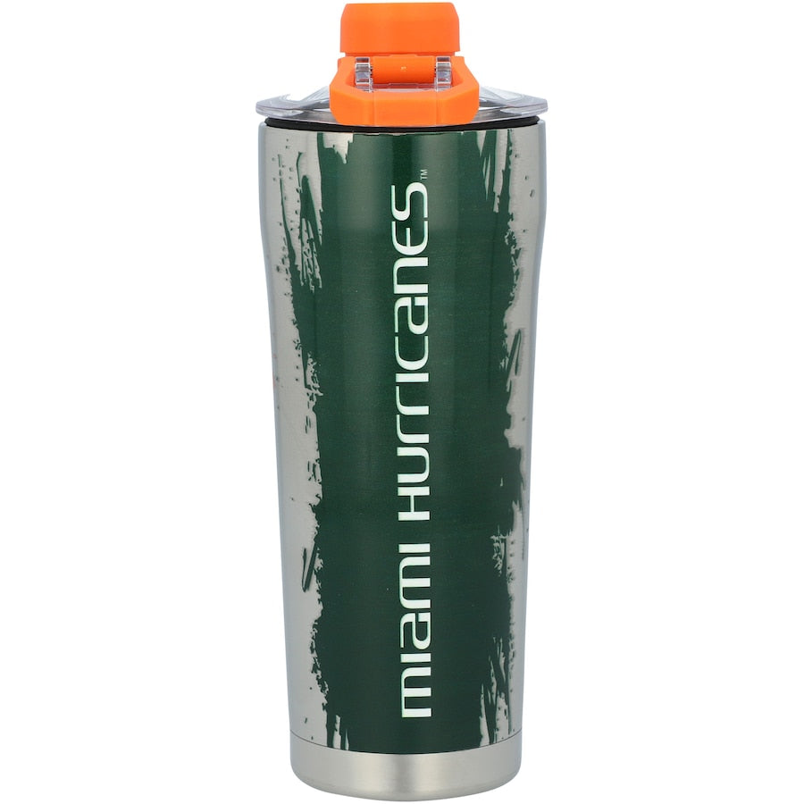 Miami Hurricanes Gametime Sidekicks Stainless Steel Shaker Tumbler - 20 oz